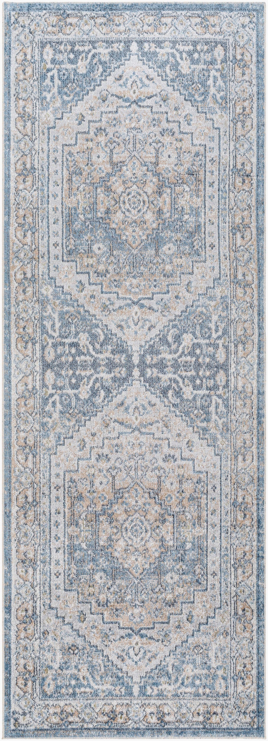 Lillian Machine Washable Vintage LLL2323 Runner Rug - Love-Rugs