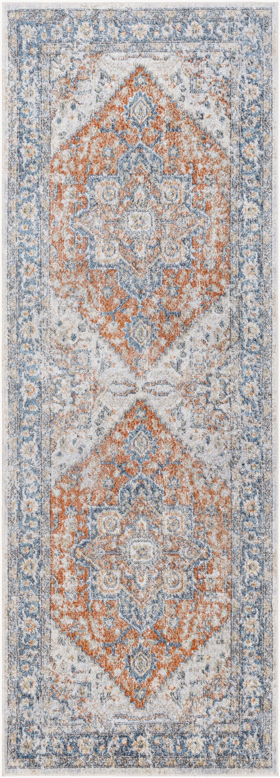 Lillian Machine Washable Vintage LLL2329 Runner Rug - Love-Rugs