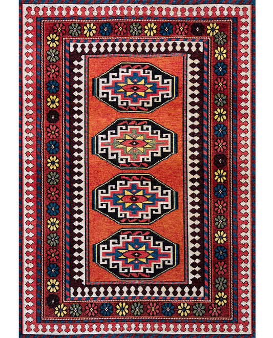 Louis De Poortere Antiquarian Antalia 9844 Red Mix Rug - Love-Rugs
