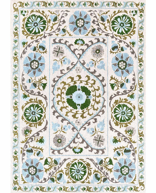 Louis De Poortere Antiquarian Suzani 9732 Slavia Rug - Love-Rugs
