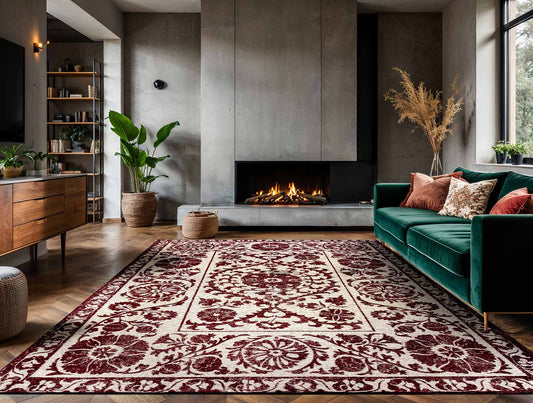Louis De Poortere Antiquarian Suzani 9734 Zephyr Rug - Love-Rugs alternate image