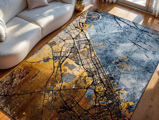 Louis De Poortere Cities Dubai Gold Sea 9698 Rug - Love-Rugs alternate image