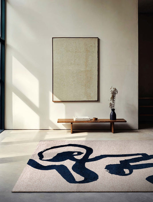 Louis De Poortere Craft Ribbon Sea Ink 9849 Rug - Love-Rugs alternate image