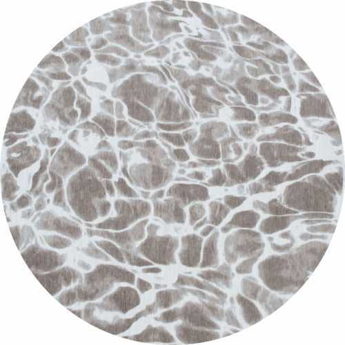 Louis De Poortere Meditation Swim Grit 9353 Round Rug - Love-Rugs