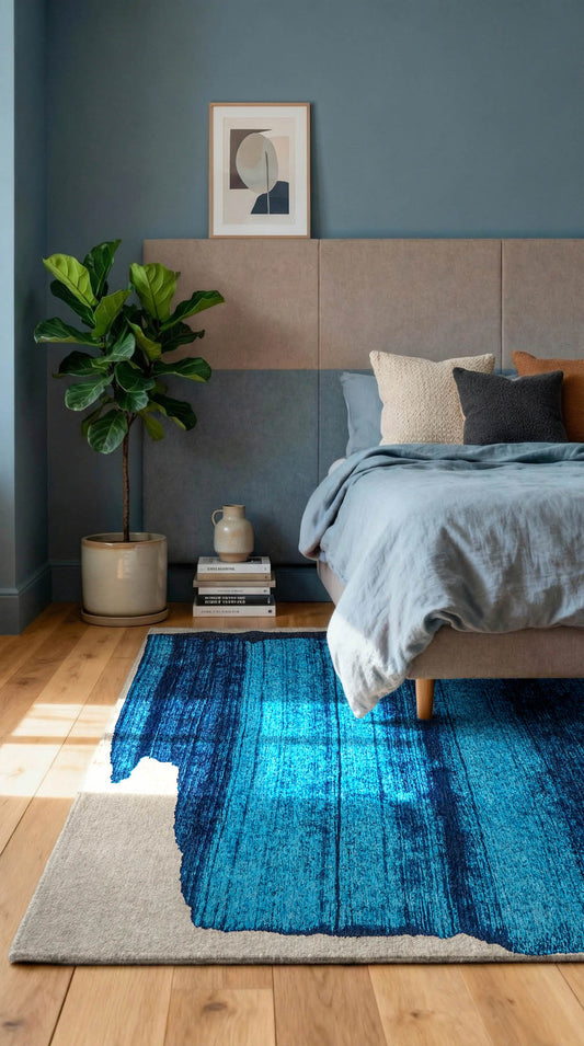 Louis De Poortere Craft Brush 2080 Diva Blue Rug - Love-Rugs alternate image