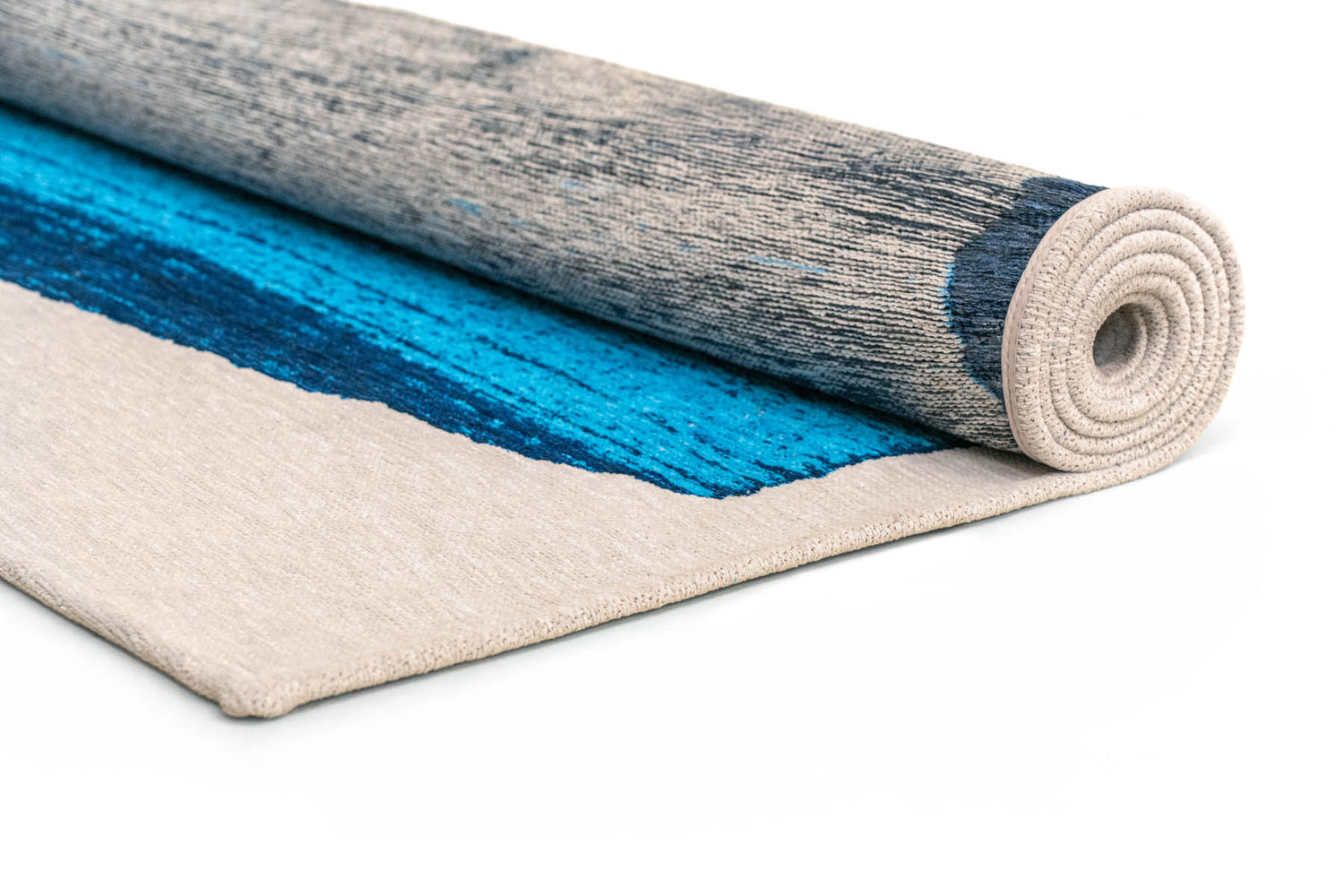 Louis De Poortere Craft Brush 2080 Diva Blue Rug - Love-Rugs