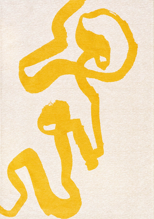 Louis De Poortere Craft Ribbon Pure Yellow 2084 Rug - Love-Rugs