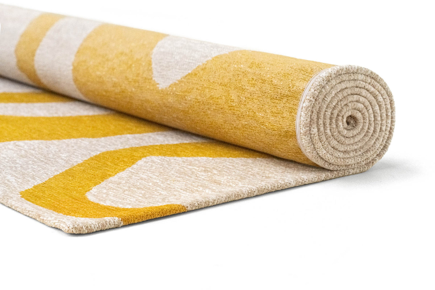 Louis De Poortere Craft Ribbon Pure Yellow 2084 Rug - Love-Rugs