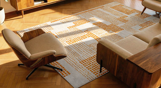 Louis De Poortere Craft Zen Garden 2077 Pomelo Rug - Love-Rugs alternate image