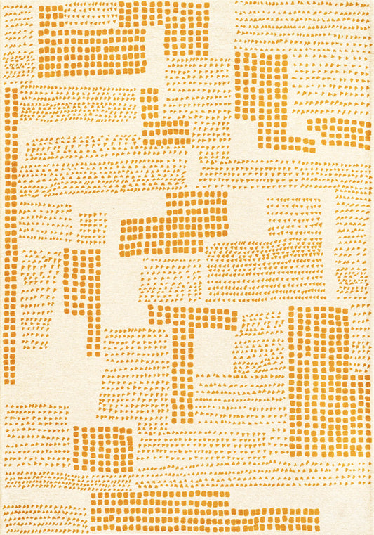 Louis De Poortere Craft Zen Garden 2077 Pomelo Rug - Love-Rugs