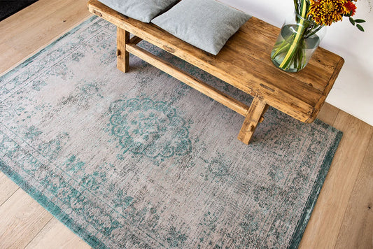 Louis De Poortere Fading World Medallion 8259 Jade Oyster Rug - Love-Rugs alternate image
