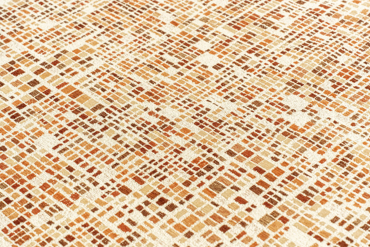 Louis De Poortere Gallery Cubik 2098 Pumpkin Rug - Love-Rugs