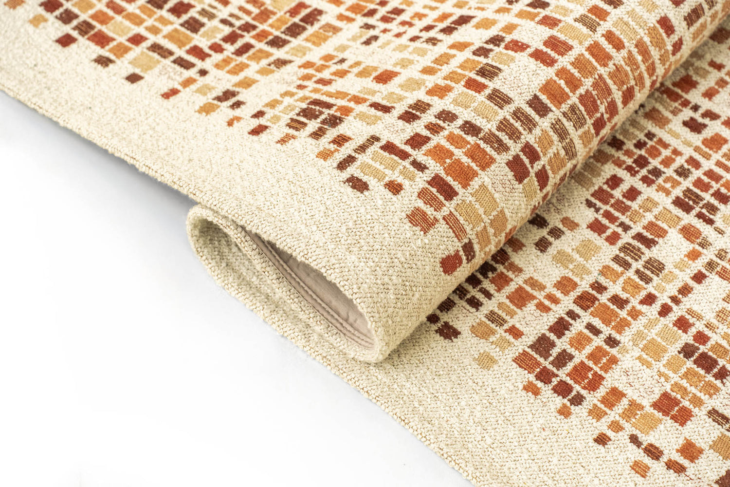 Louis De Poortere Gallery Cubik 2098 Pumpkin Rug - Love-Rugs
