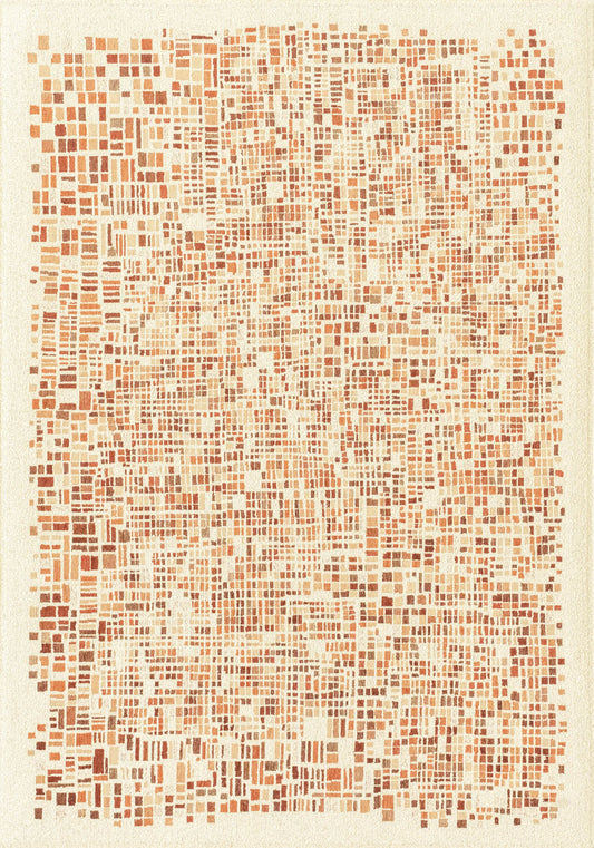 Louis De Poortere Gallery Cubik 2098 Pumpkin Rug - Love-Rugs