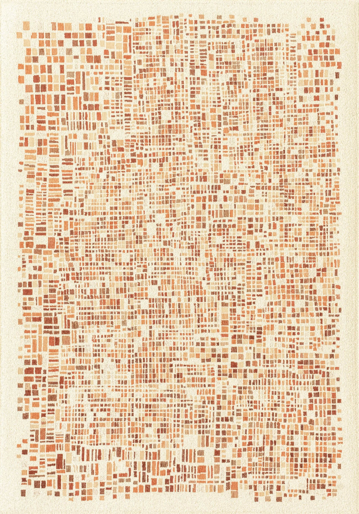 Louis De Poortere Gallery Cubik 2098 Pumpkin Rug - Love-Rugs