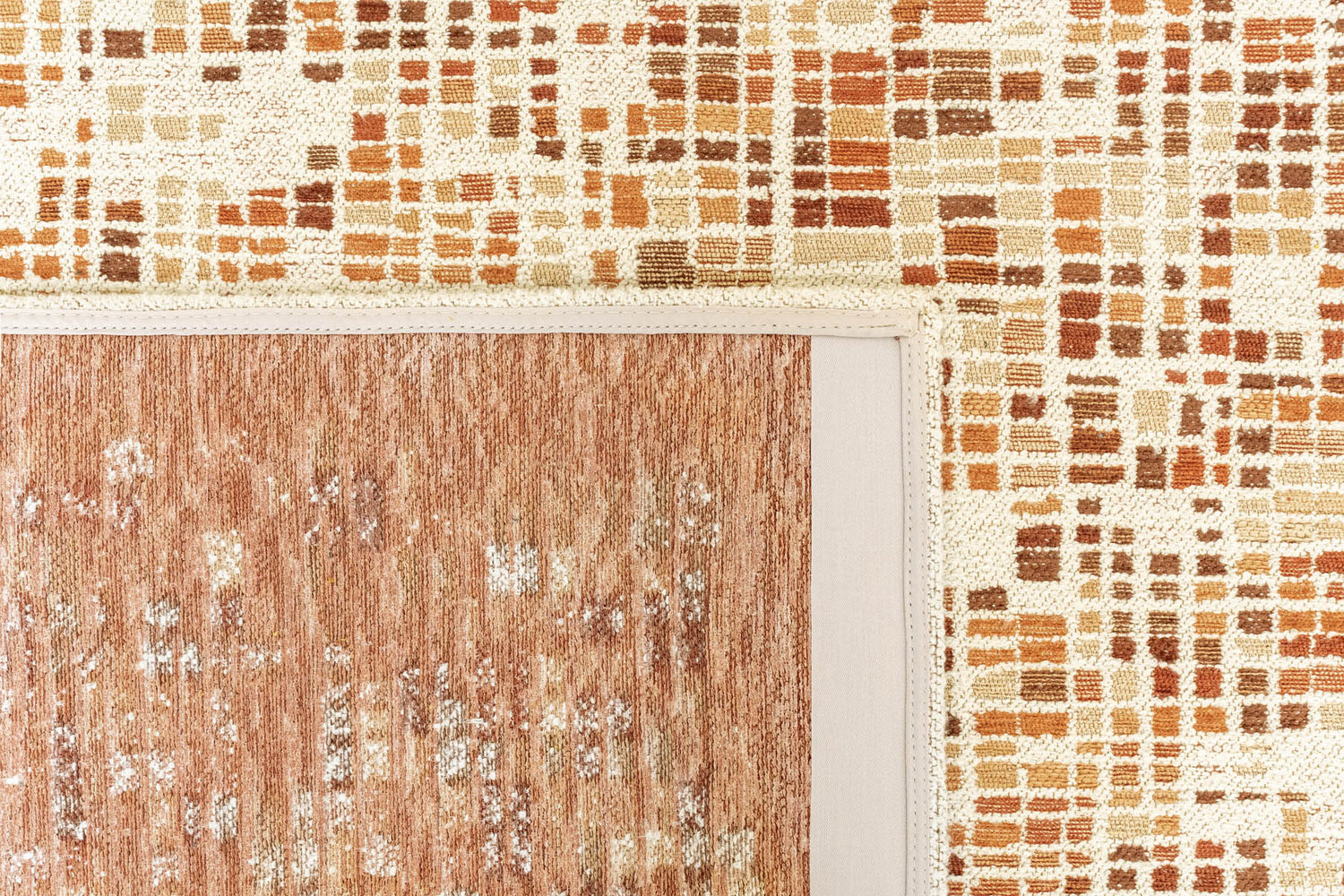 Louis De Poortere Gallery Cubik 2098 Pumpkin Rug - Love-Rugs