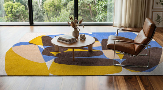 Louis De Poortere Gallery Stones 2085 Sunny Blue Rug - Love-Rugs alternate image