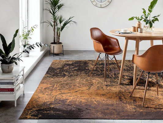 Louis De Poortere Mad Men Cracks 8618 Deep Mine Rug - Love-Rugs alternate image
