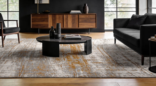 Louis De Poortere Mad Men Griff 8419 Columbus Gold Rug - Love-Rugs alternate image
