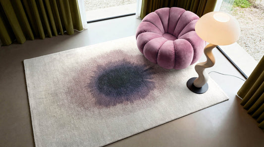 Louis De Poortere Meditation Drop 2101 Purple Smoke Rug - Love-Rugs alternate image