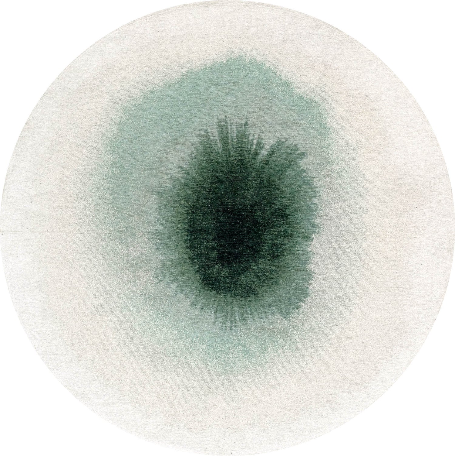 Louis De Poortere Meditation Drop 2104 Green Day Round Rug - Love-Rugs