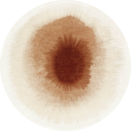 Louis De Poortere Meditation Drop 2106 Indian Snow Round Rug - Love-Rugs