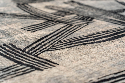 Louis De Poortere Meditation Kanji 2066 Dark Street Rug - Love-Rugs alternate image