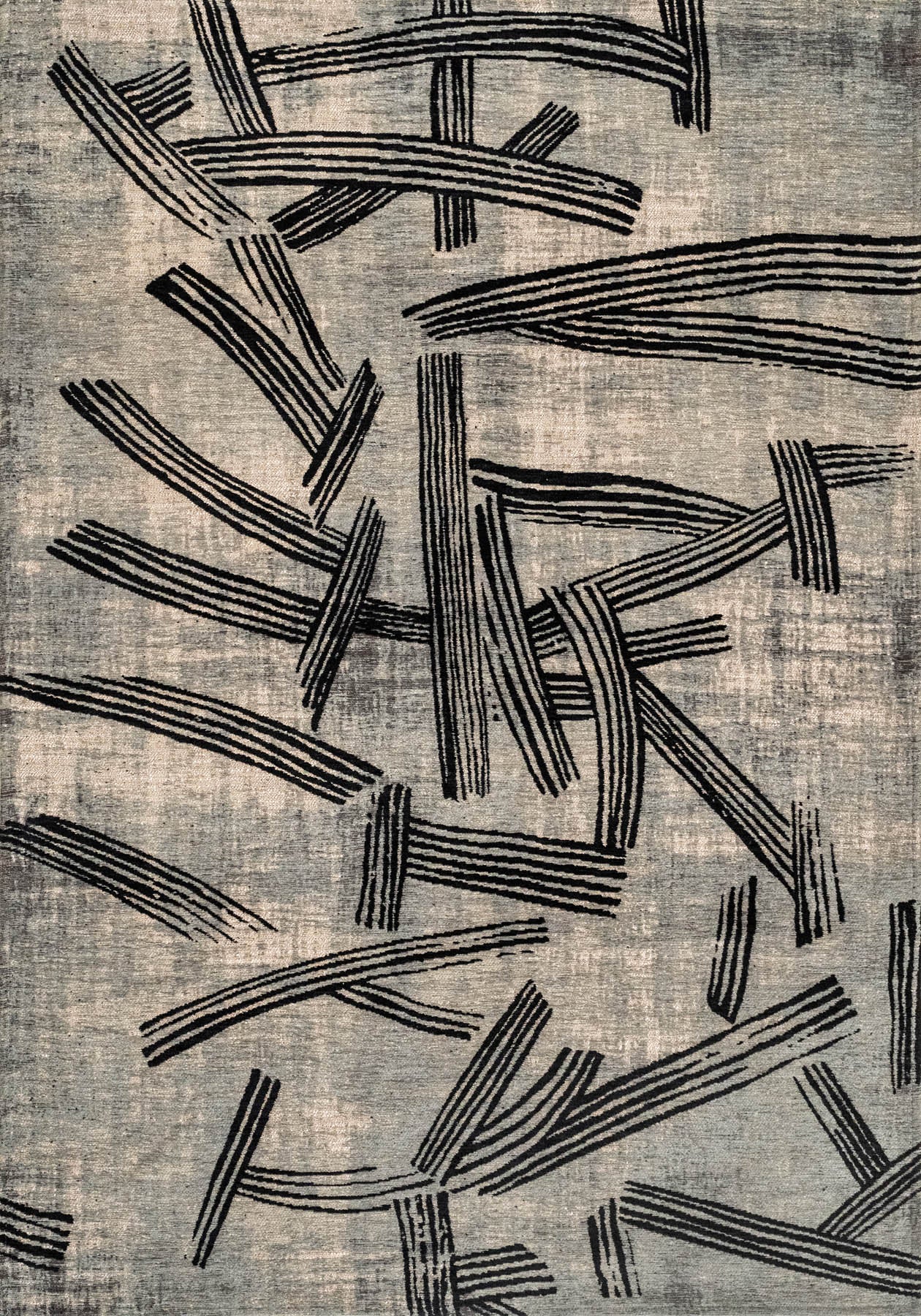 Louis De Poortere Meditation Kanji 2066 Dark Street Rug - Love-Rugs