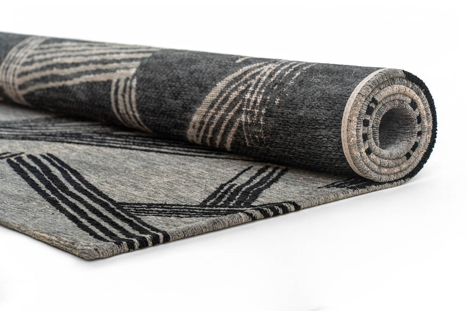 Louis De Poortere Meditation Kanji 2066 Dark Street Rug - Love-Rugs