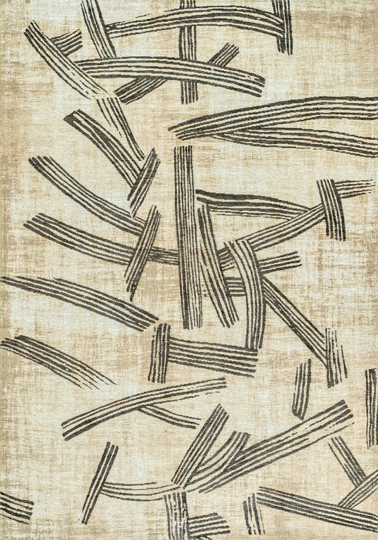 Louis De Poortere Meditation Kanji 2067 Slate Rug - Love-Rugs