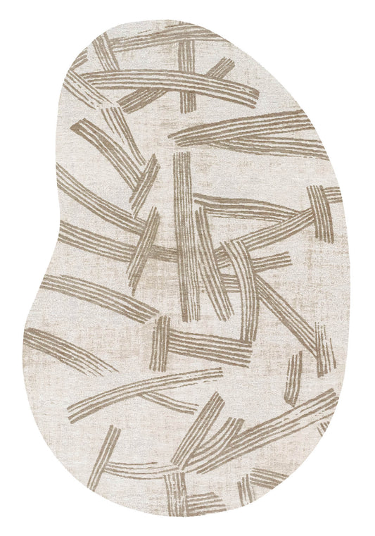 Louis De Poortere Meditation Kanji 2068 Dune Peanut Rug - Love-Rugs