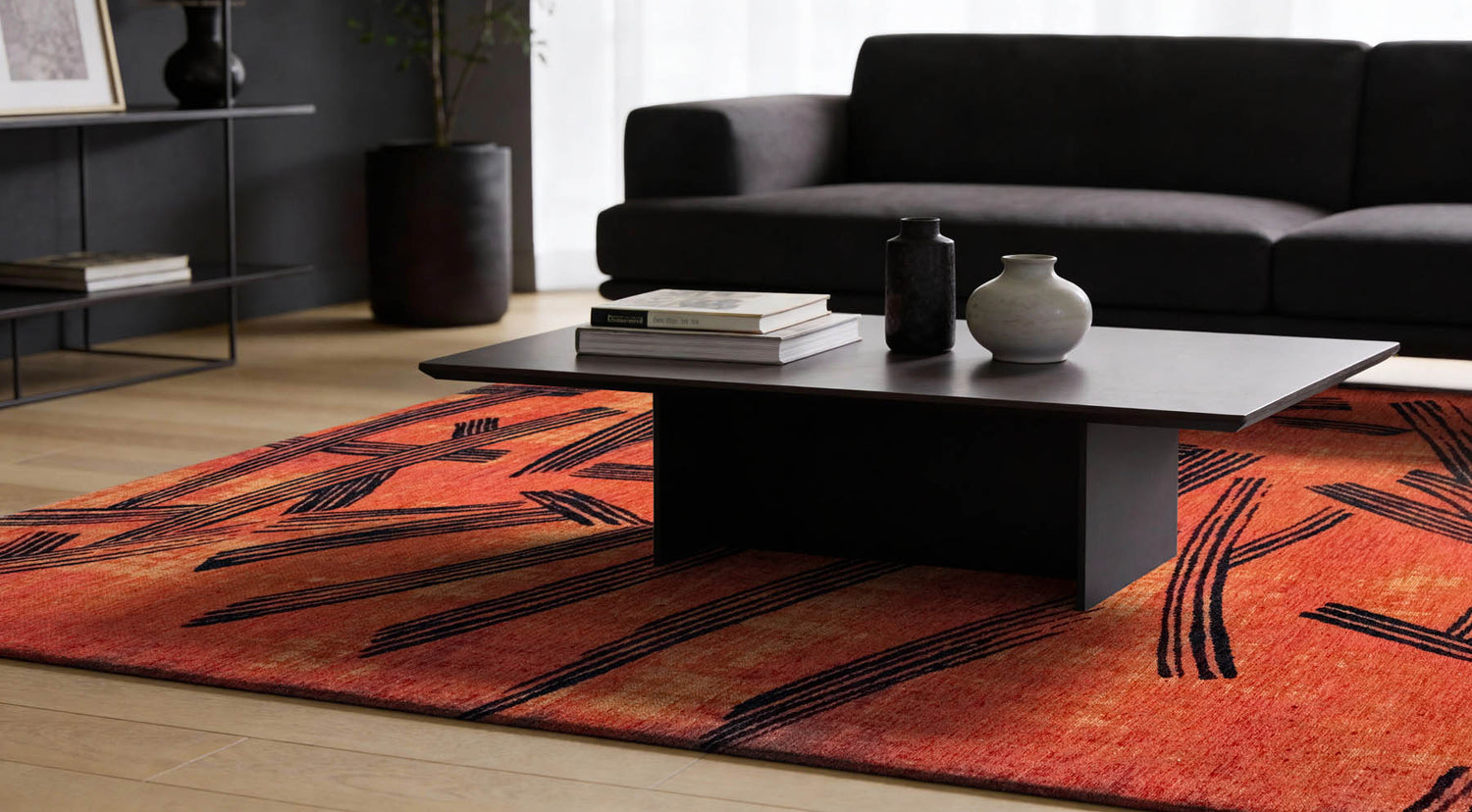 Louis De Poortere Meditation Kanji 2069 Ginger Chocolate Rug - Love-Rugs