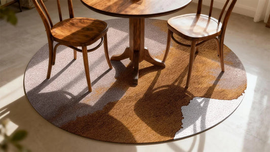 Louis De Poortere Meditation Lagoon 9326 Chestnut Round Rug - Love-Rugs alternate image