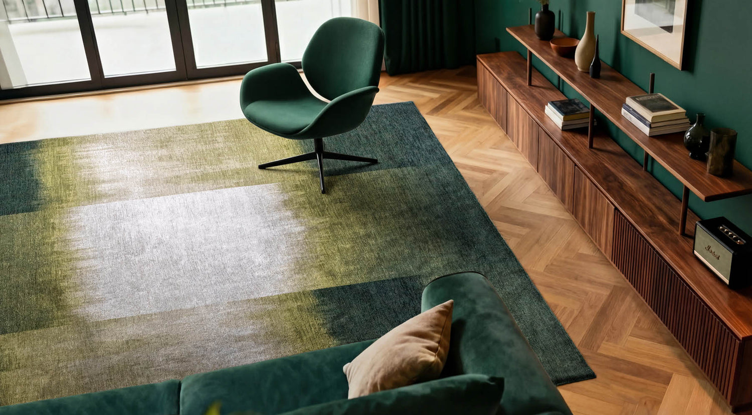 Louis De Poortere Meditation Sendai 2071 Forest Mood Rug - Love-Rugs