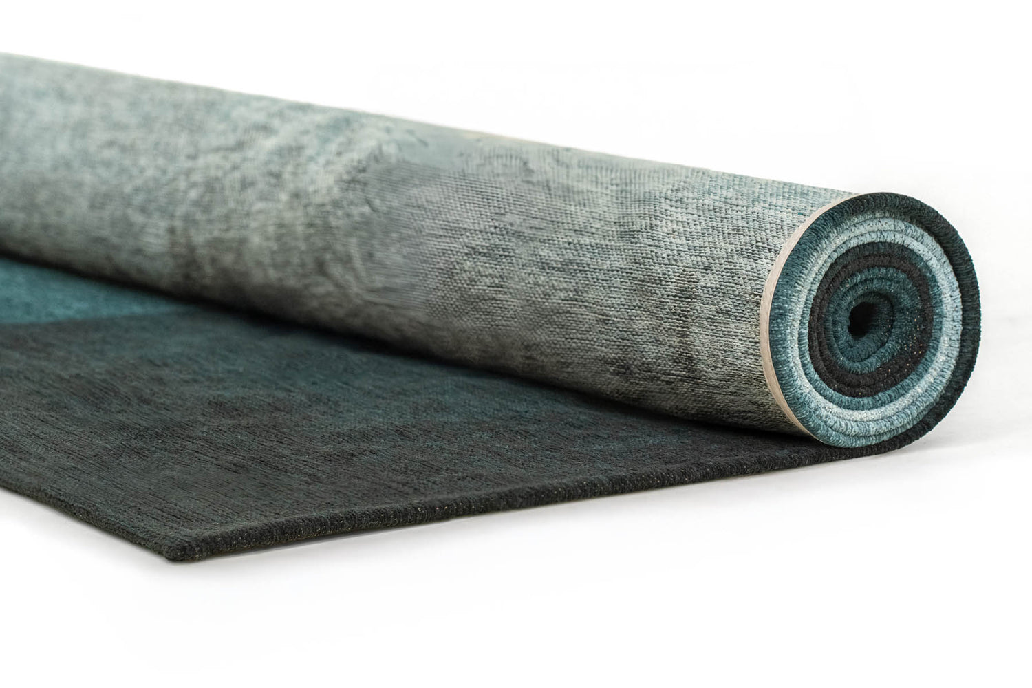 Louis De Poortere Meditation Sendai 2073 Deep Water Rug - Love-Rugs