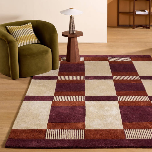 MADE Franka Burgundy Rug - Love-Rugs alternate image