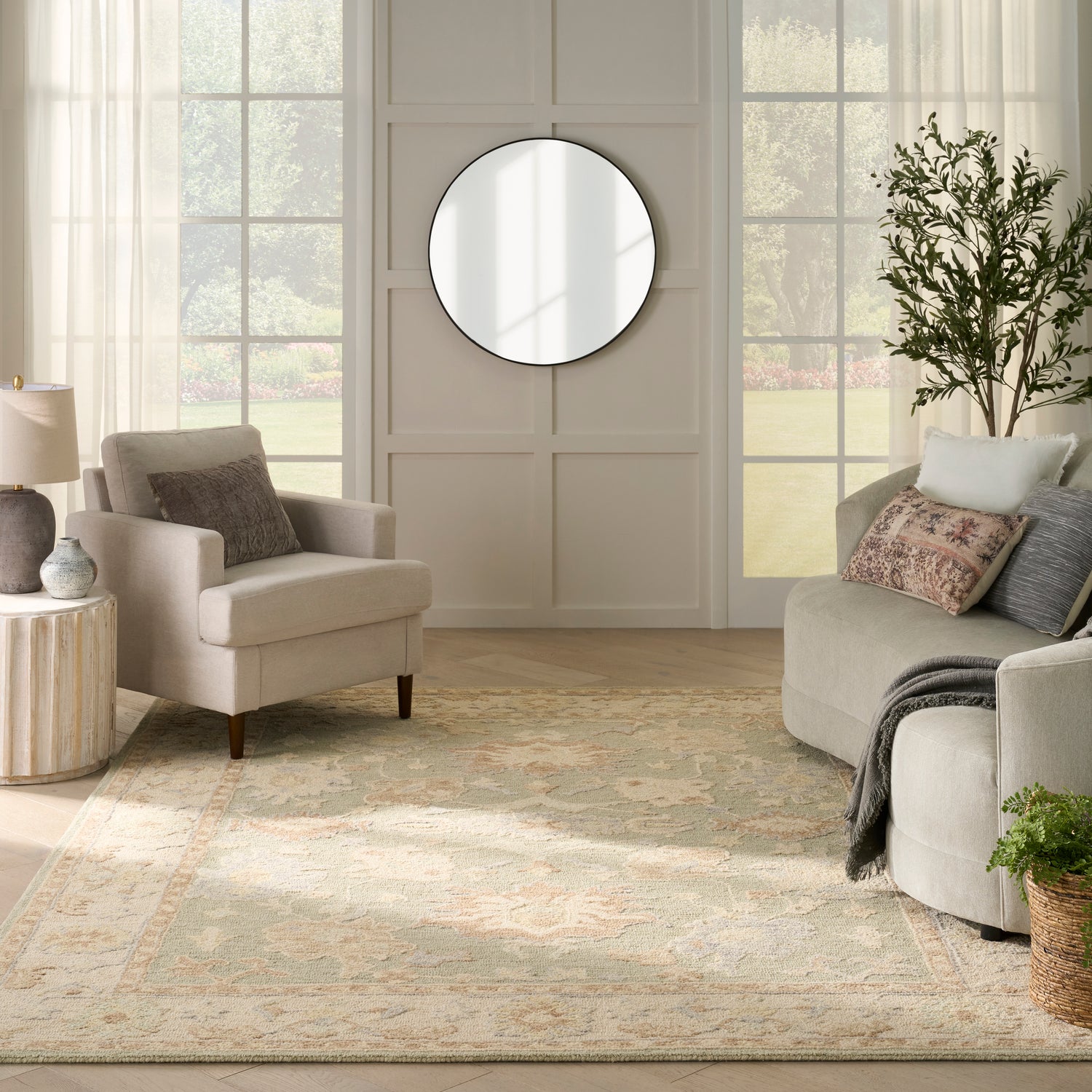 Nourison Maison MSO05 SAGIV Sage Ivory Rug