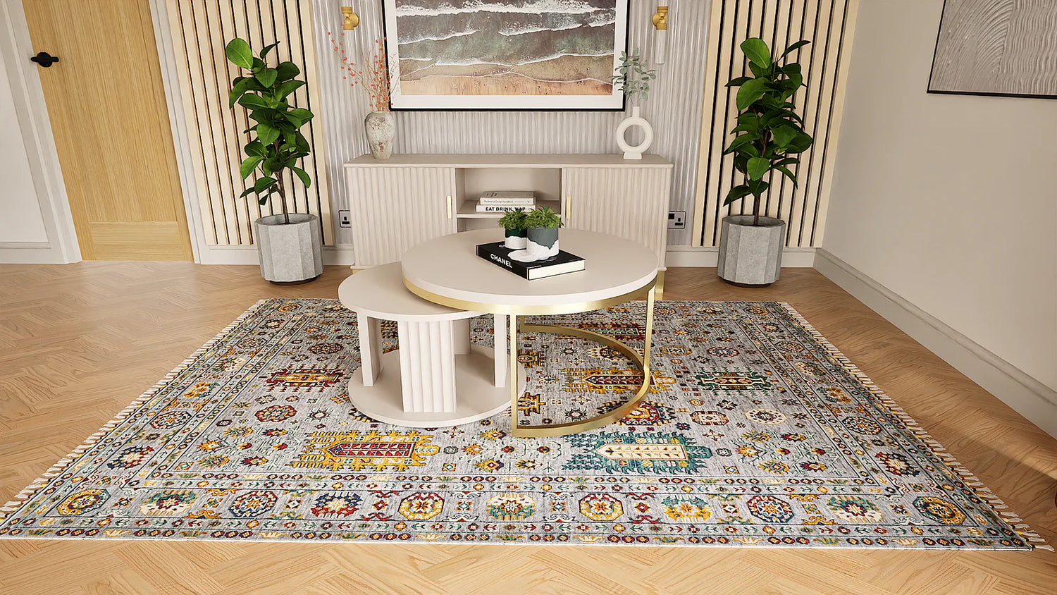 Malaki Kazak Grey Rug