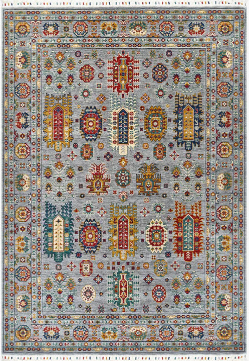 Malaki Kazak Grey Rug