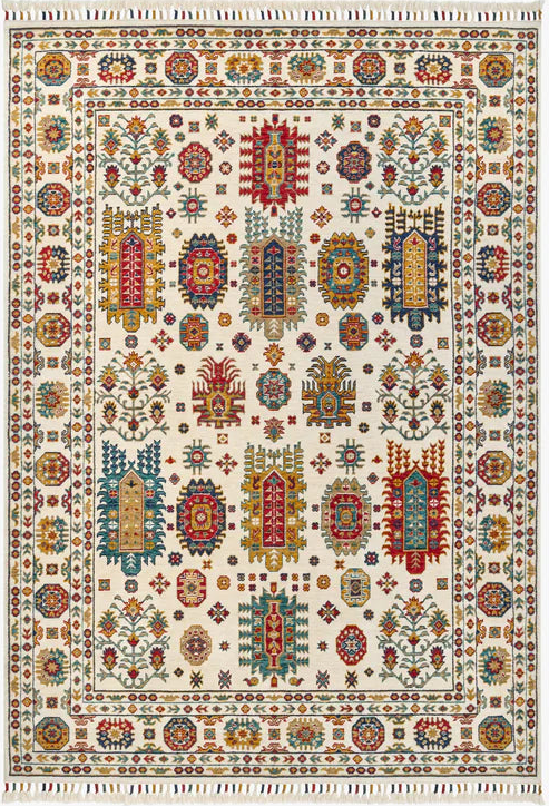 Malaki Kazak Ivory Rug