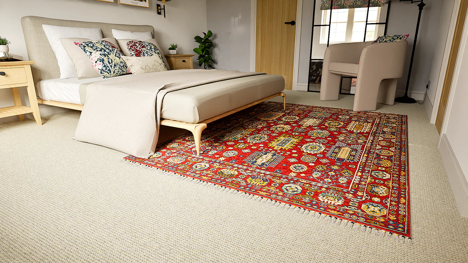 Malaki Kazak Red Rug