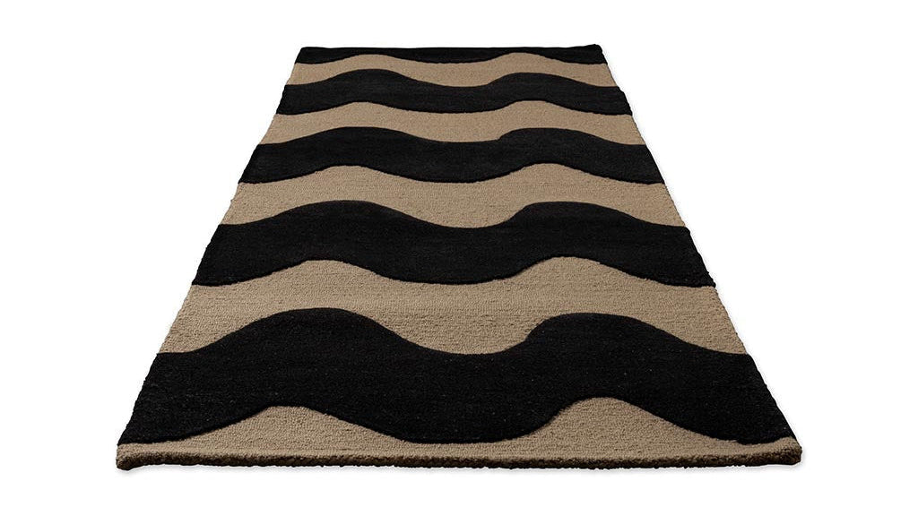 Marimekko Lokki Black 133905 Runner Rug - Love-Rugs