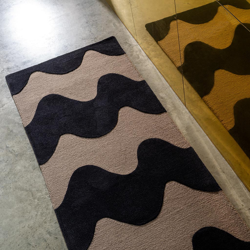 Marimekko Lokki Black 133905 Runner Rug - Love-Rugs