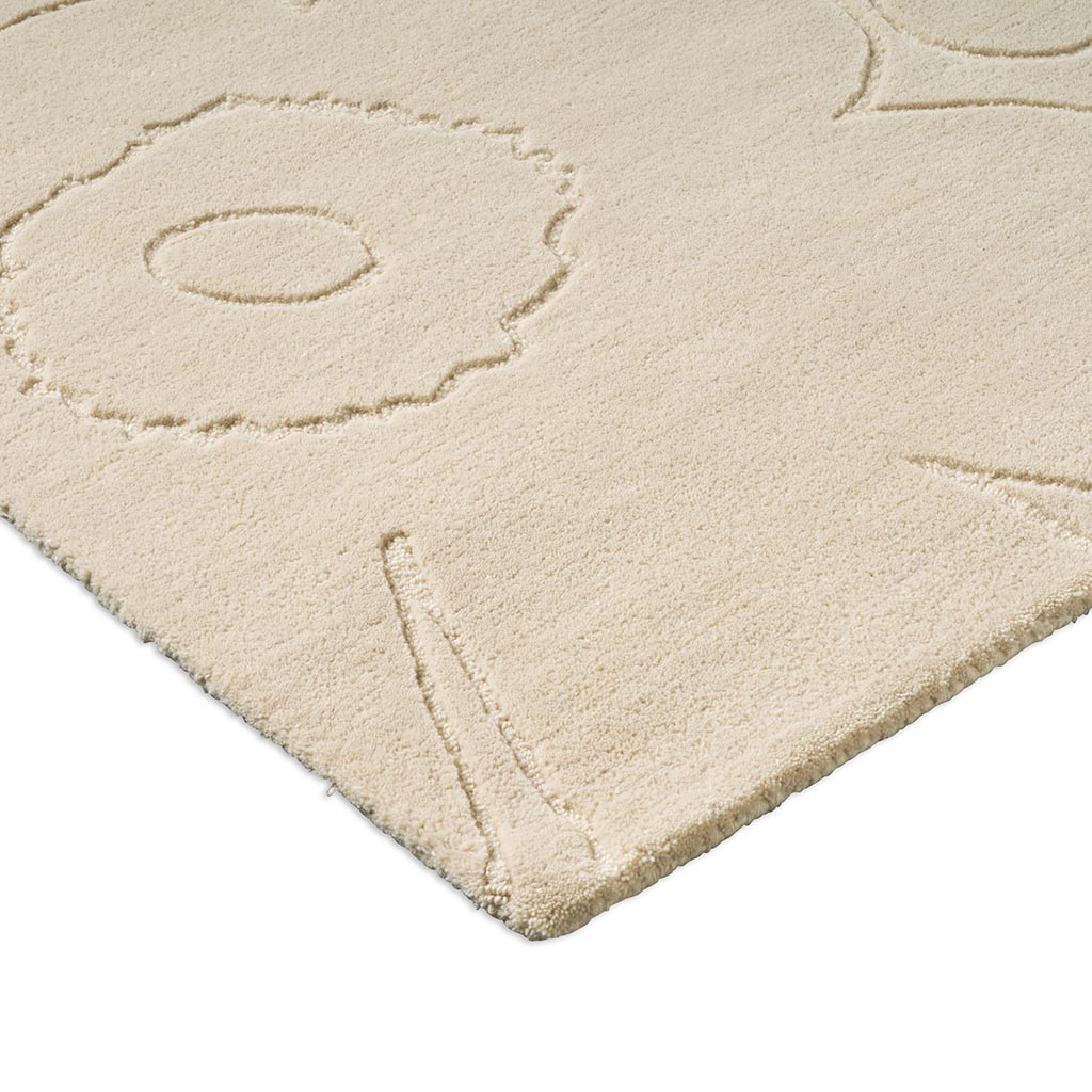 Marimekko Piirto Unikko Natural White 133701 Rug - Love-Rugs