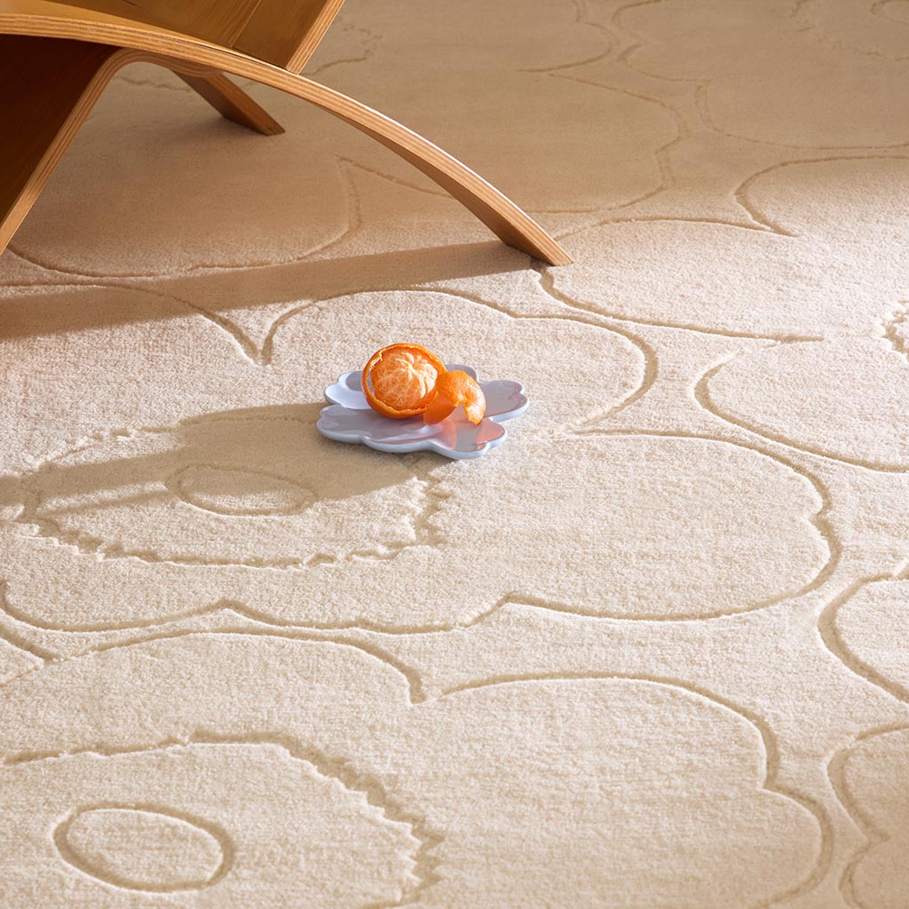 Marimekko Piirto Unikko Natural White 133701 Rug - Love-Rugs
