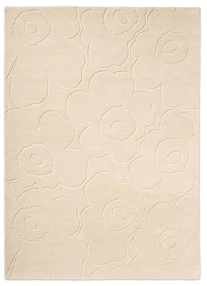 Marimekko Piirto Unikko Natural White 133701 Rug - Love-Rugs