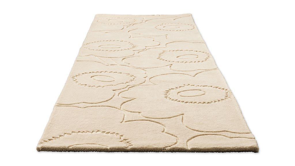 Marimekko Piirto Unikko Natural White 133701 Runner Rug - Love-Rugs