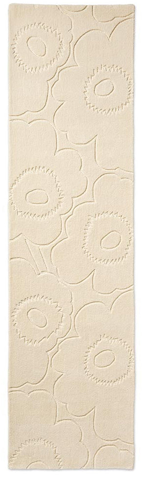 Marimekko Piirto Unikko Natural White 133701 Runner Rug - Love-Rugs