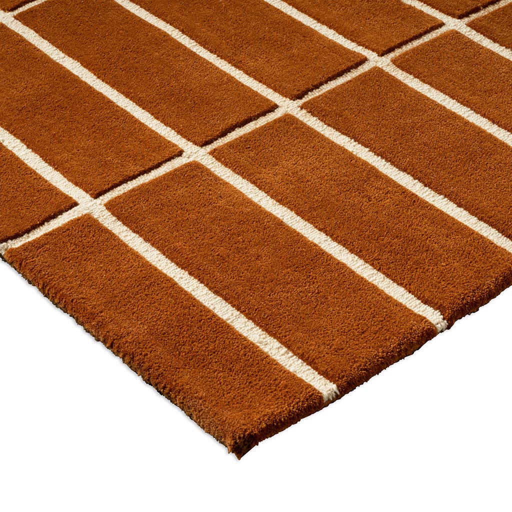 Marimekko Tiiliskivi Brown 132905 Rug - Love-Rugs