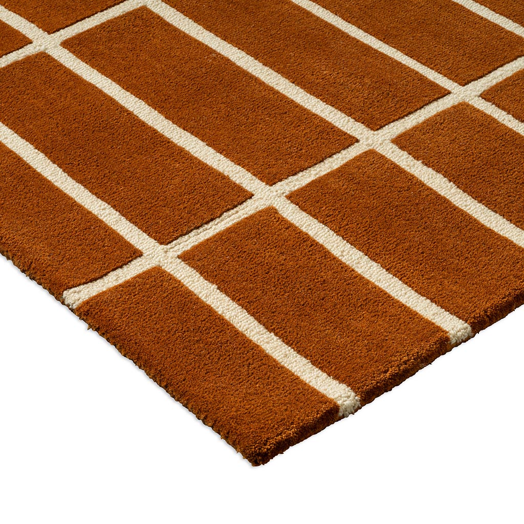 Marimekko Tiiliskivi Brown 132905 Runner Rug - Love-Rugs
